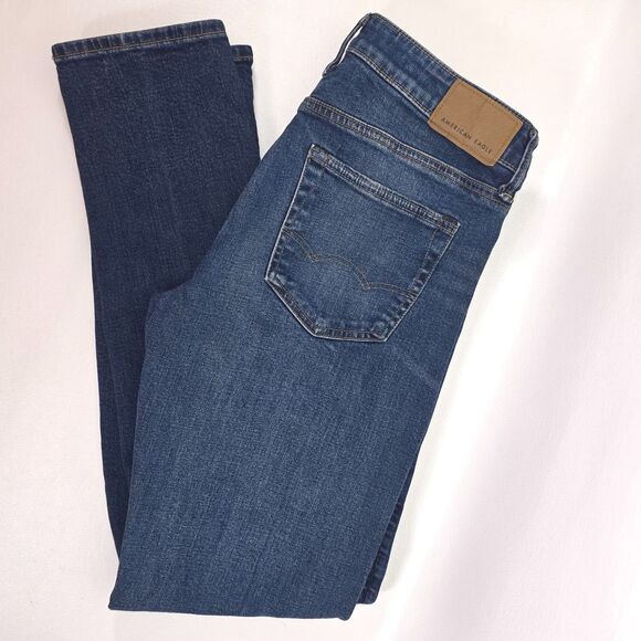 American Eagle Outfitters Other - American Eagle AIRFLEX+ Jeans Mens 31x32 Medium Wash Whiskers Athletic Fit Faded